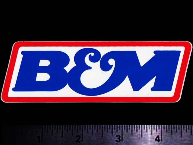 B & M Transmissions - Original Vintage 1980's Racing Decal/Sticker - 4.75 inch