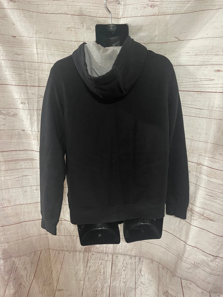 Sudadera con capucha Nautica para hombre negra con cordón Active Wear cremallera completa talla S Foto 2 de 4