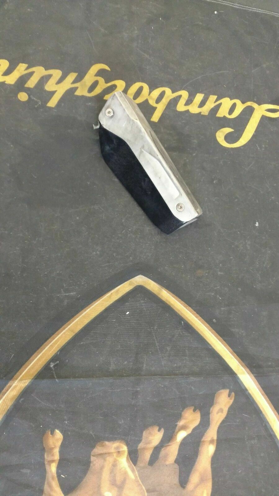 LAMBORGHINI MURCIELAGO DRIVER FOOTREST SUPPORT WITH COVER OEM 401864419B