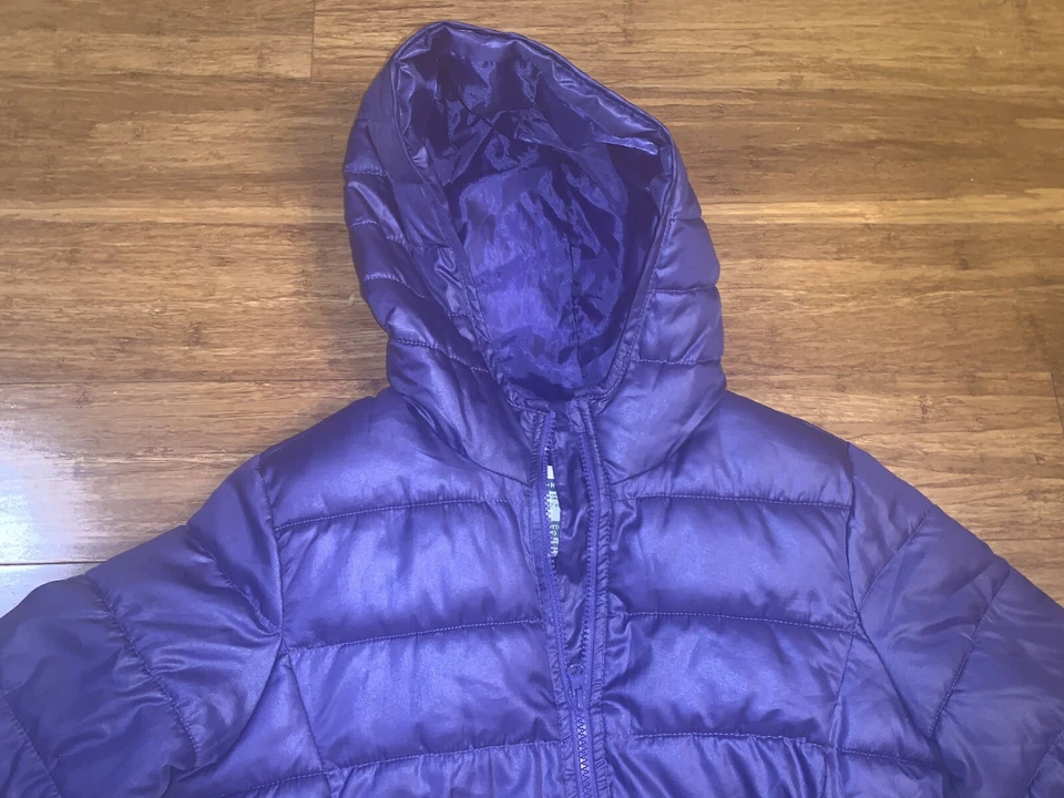 Abrigo acolchado resistente al agua libre de escarcha, Junior XL, púrpura Foto 3 de 4