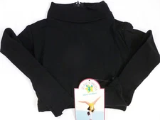 crop top Gym Long Sleeve Lightweight J B Bloomers Gym top BLACK XSM-XXL