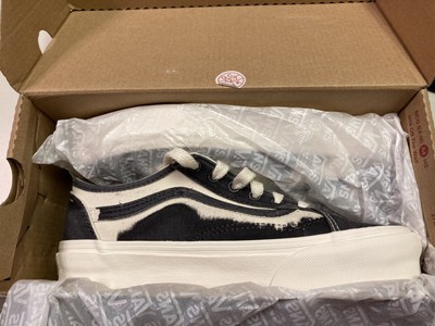 Vans New Old Skool Tapered Eco Theory Men Size 5 Skate Shoes Asphalt/Natural