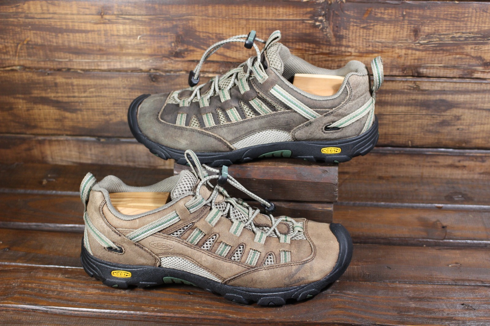 Scarpe da trekking KEEN Alamosa unisex per bambini taglia 6 impermeabili marroni in pelle escursionismo