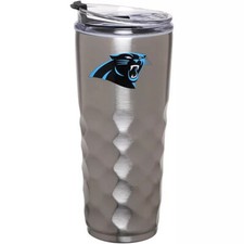 Carolina Panthers NFL Stainless Steel Diamond Hot Cold Tumbler 32 oz