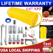 20X Air Compressor Accessory Kit,1/4" NPT Air Tool Kit W/1/4"x25Feet Nylon Hose
