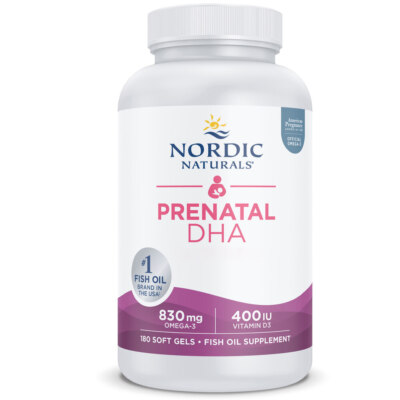 Nordic Naturals, Prenatal DHA, 830mg Omega-3 plus 400 IU D3, geschmacksneutral
