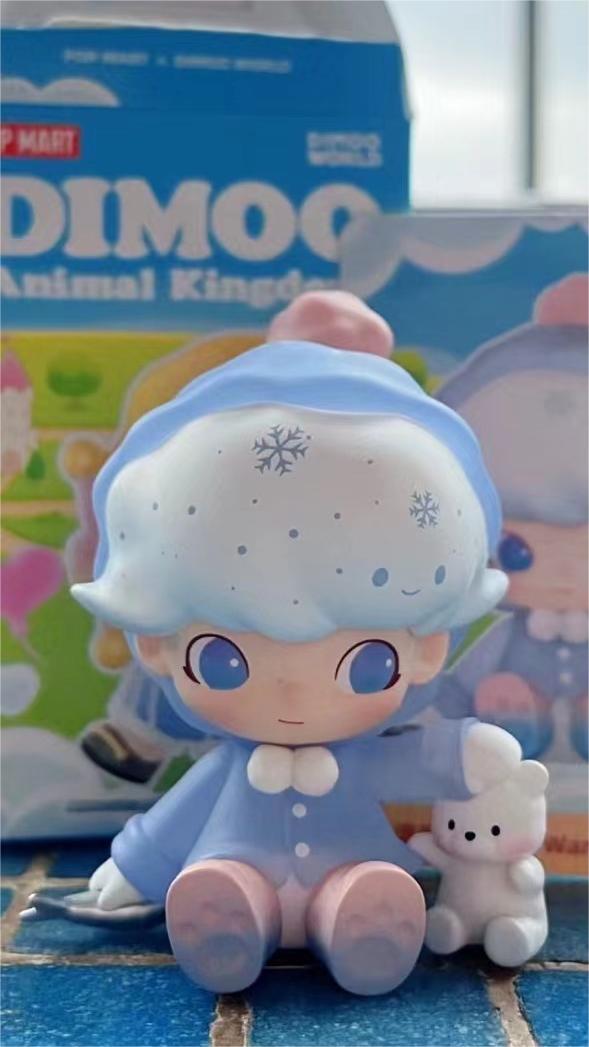 POP MART x DIMOO Animal Kingdom Warm Polar Bear Figurine Collectible Toy Gift