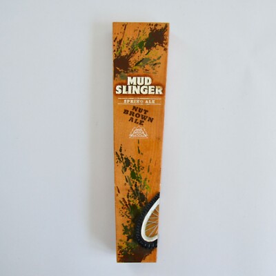 Red Hook Mud Slinger Nut Brown Ale Tap Handle 10'' Mountain Bike Tire Beer