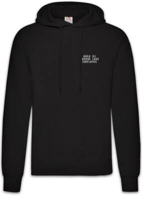 Groom Lake Employee Hoodie Pullover Alien Invader Haunebu 12 Grey Area 51 UFO