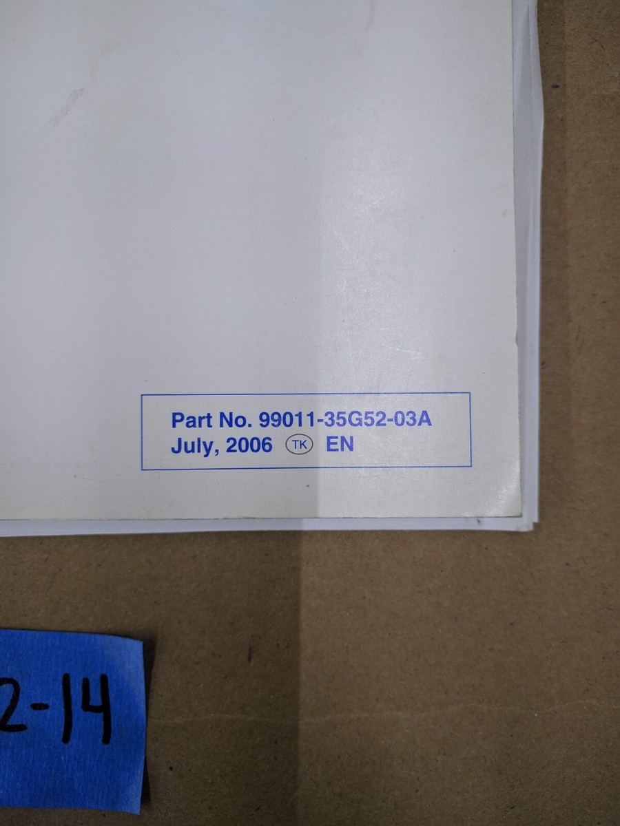 OEM 2007 Suzuki RM-Z450 Owner's Service Manual 99011-35G52-03A | eBay