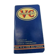 VINTAGE 1940's VC FERTILIZERS NOTEBOOK VIRGINIA CAROLINA CHEMICAL Co 32453