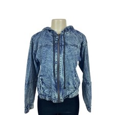 Thrill Jeans Girls Youth Blue Jean Jacket Sz L