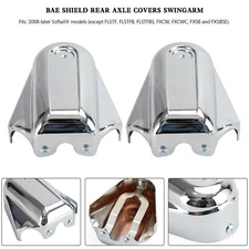 Bar Shield Rear Axle Covers Swingarm For Softail FLS FLSTN 2008-2020 Chrome A