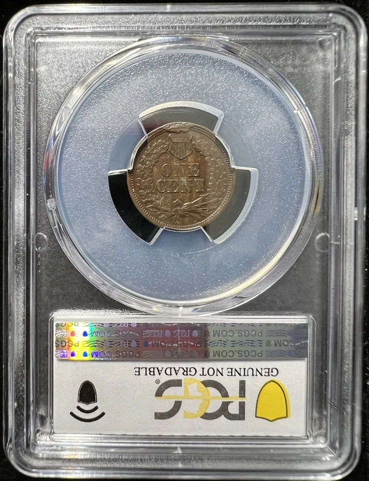 Centavo cabeza india 1864-L RPD FS-2306 S-10 GRADUACIÓN PROFESIONAL EF detalles ver descripción #3769 Foto 3 de 4