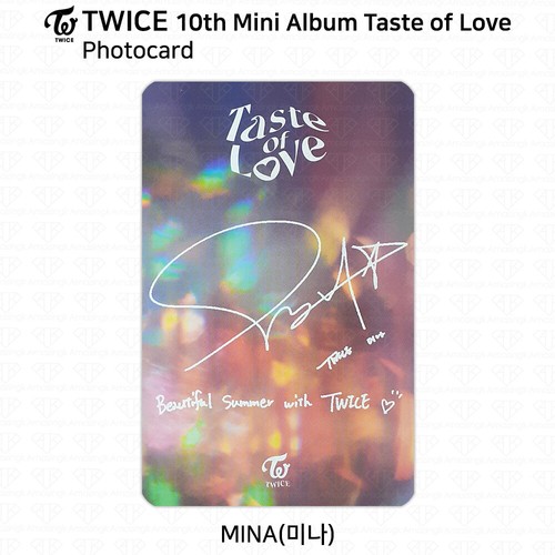 TWICE 10th Mini Album Taste of Love Official Photocard Mina KPOP K-POP - Picture 18 of 29