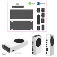 Dustproof Filter Cover Net Silicone Dust Plugs Kit for Xbox Series X/S Console