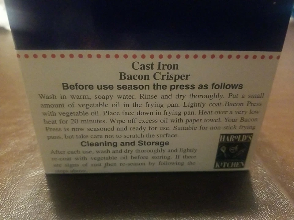 重量级铸铁培根压榨机和牛排重量带木制手柄。 D1 — 第 4/4 张图片