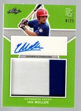 2020 Leaf Perfect Game Nat'l Showcase Patch Auto Emerald #PAIM1 Ian Moller 4/25