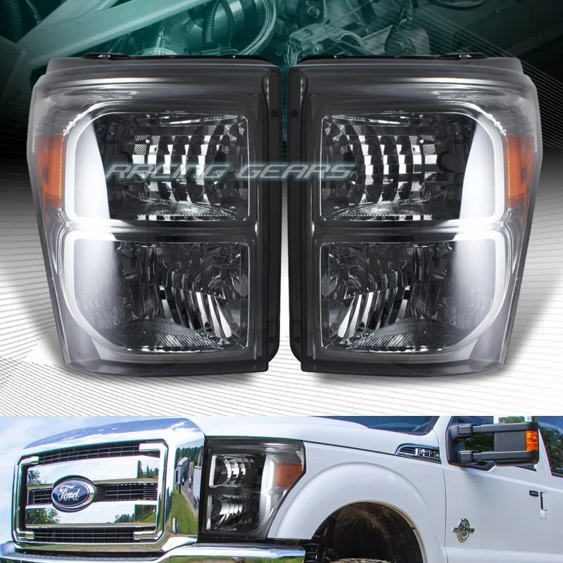 LENTE DE HUMO CON REFLECTOR ÁMBAR FAROS LÁMPARAS PARA FORD F250/F350 SUPERDUTY 11-16 Foto 4 de 4