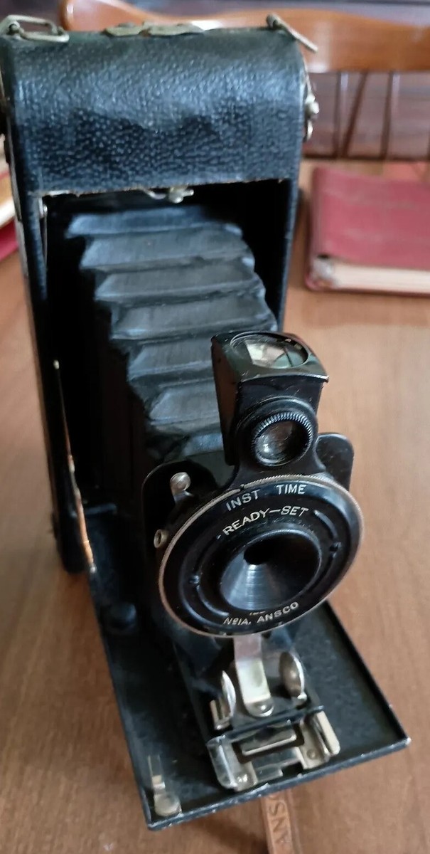 Vintage ANSCO Ready Set No 1A Folding Camera Untested For Display