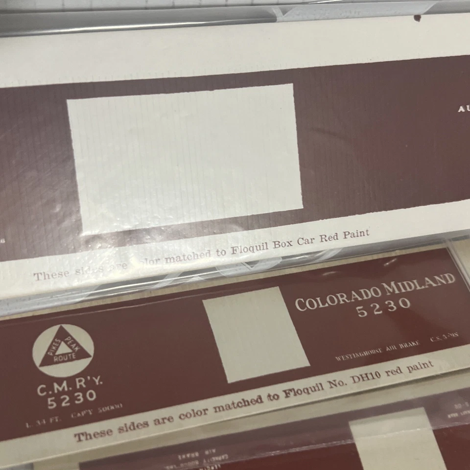 RED BALL ALL 5 BOX CAR QUICK KITS / SIDES NEW - Image 3 of 4