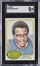 1976 TOPPS WALTER PAYTON ROOKIE RC SGC 5