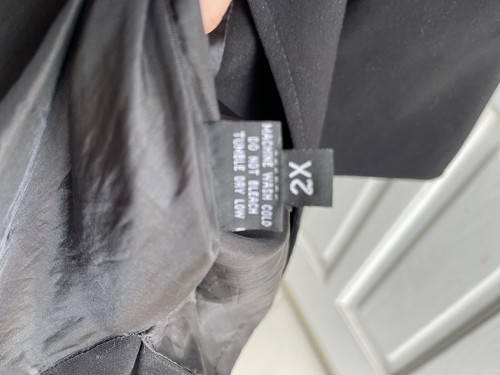 NWOT PRADA MENS NAPPA BLACK OVERCOAT 4 BUTTON PLACET SIZE 2X 100% POLY RET $4950 - Picture 8 of 13