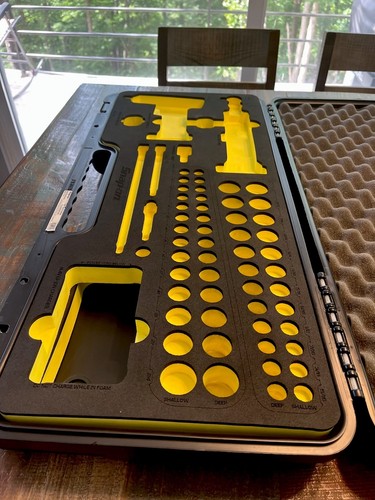 Snap-On Hi-Viz YELLOW CASE & FOAM ONLY 62pc Cordless Impact Kit STORAGE Display - Picture 2 of 21