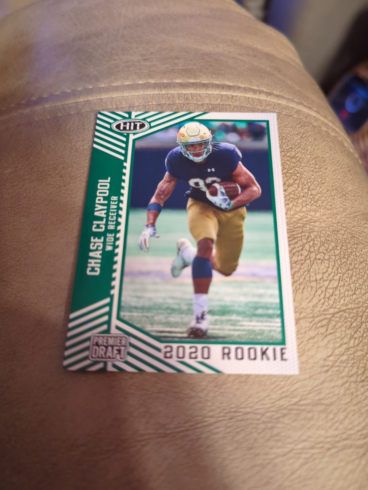 2020 Sage Hit Premier Draft Green Chase Claypool Rookie #72