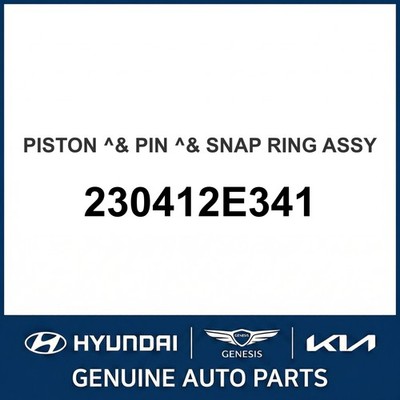 2016-2020 Kia Optima Hybrid Kolben & Bolzen & Sprengring Montage OEM Neu 2304...