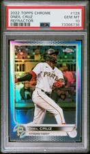 2022 Topps Chrome Oneil Cruz #128 (RC) Rookie *Refractor Pirates PSA 10 Gem Mint