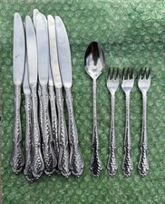 Japan Northland Stainless Steel Flatware (Oneida) - Hammered Pattern (12 Pieces)