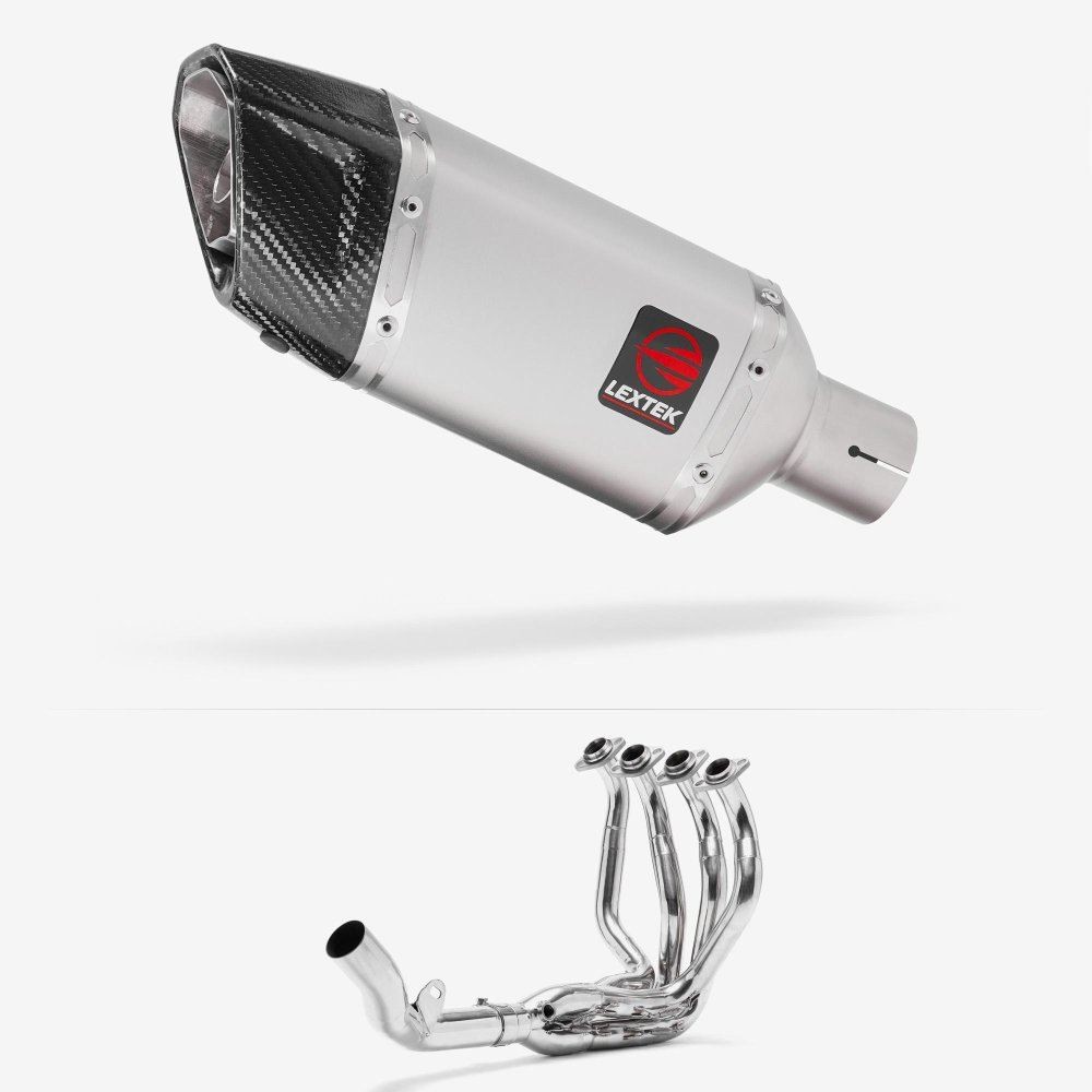 Lextek SP5 Matt Stainless Steel Exhaust System 200mm for Kawasaki Z800 (13-16)