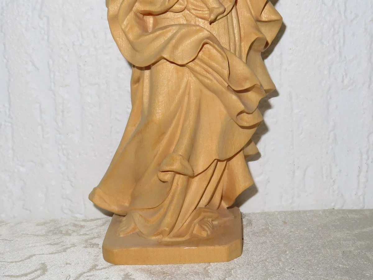Heiligenfigur Holzfigur Heilige Maria mit Jesuskind H: 20,9cm