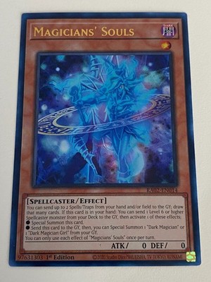 magician soul card yugioh Magicians' Souls LDS3-EN088 Ultra Rare 1st Edition Near Mint you can Special Summon 1 Dark Magician or 1 Dark Magician Girl from your GY.You can only use each effect of Magicians Souls once per turn. Yugioh - Magicians' Souls -