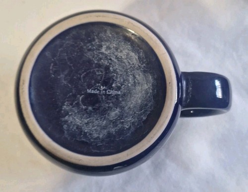 Tazza grande Bob Evans fattoria ristorante ceramica blu maculato - Foto 12 di 14