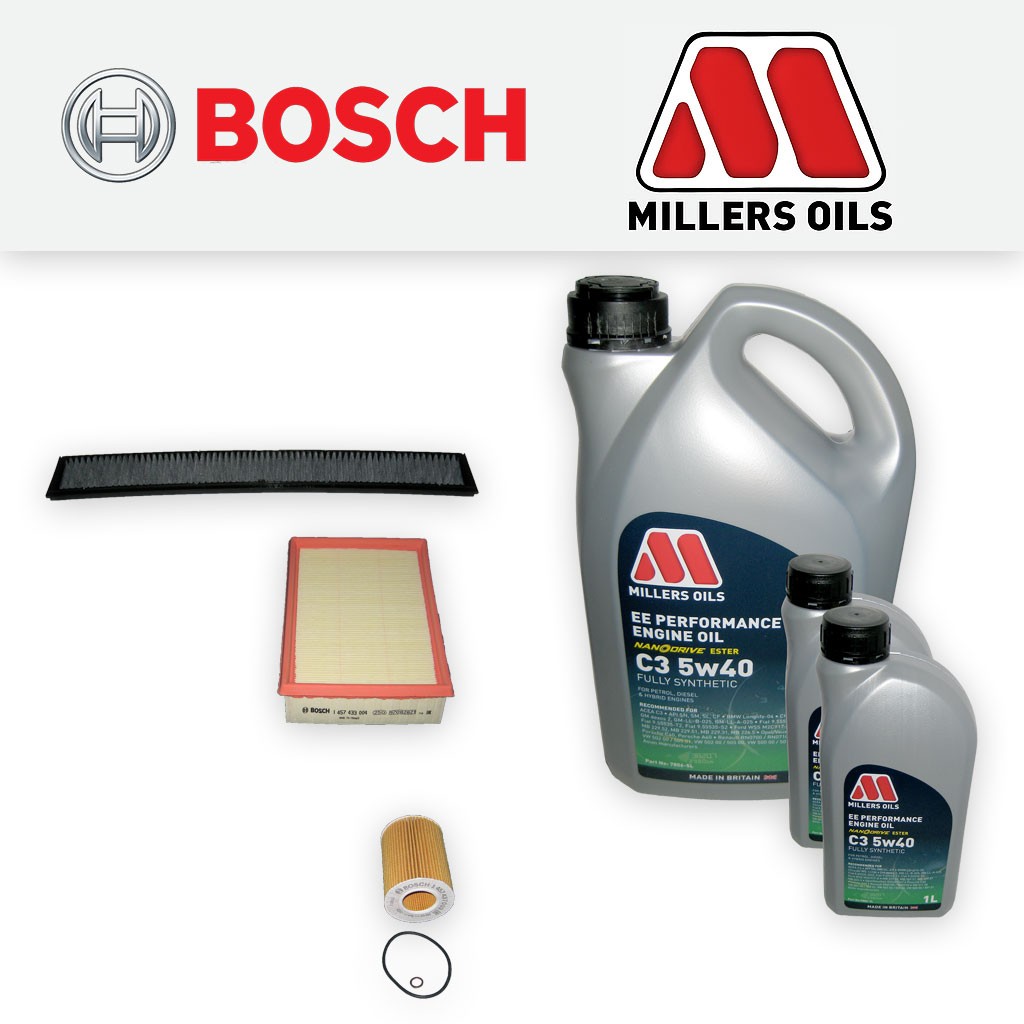 SERVICE KIT for BMW 3 SERIES E46 330I OIL AIR CABIN FILTERS +EE OIL (2000-2007)