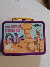 Vintage The Road Runner Lunchbox And Thermos 1970s