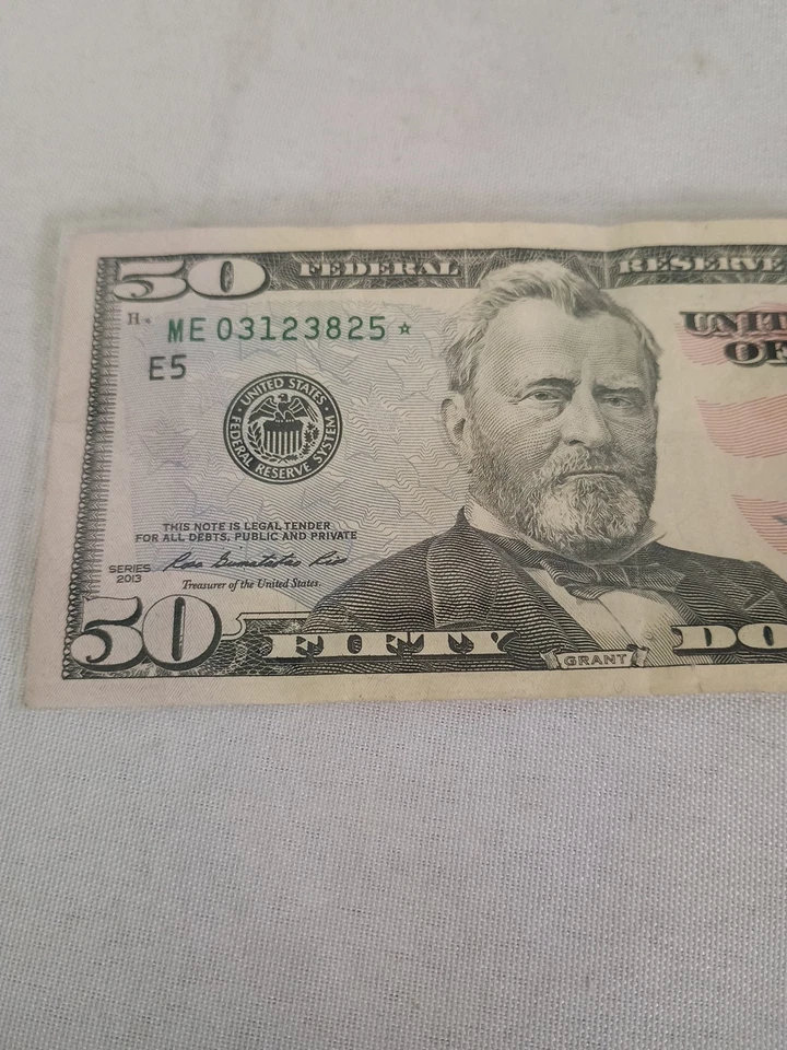 2013 $50 Fifty Dollar Federal Reserve Green Seal Star Note - Image 3 of 4