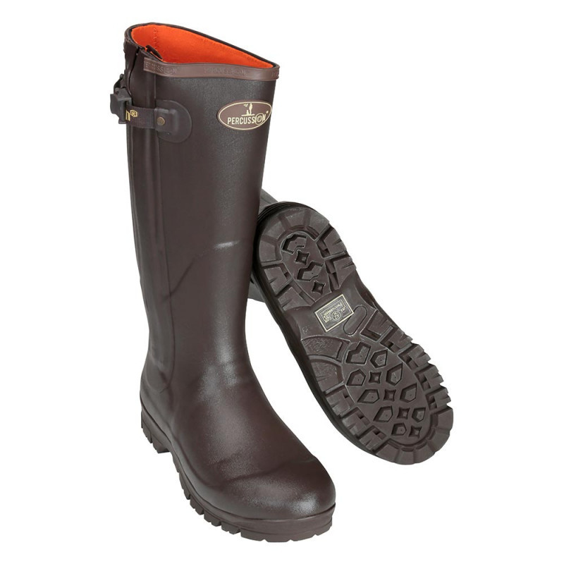 Bottes de traque Treesco avec zip intégral et détails fluo de sécurité