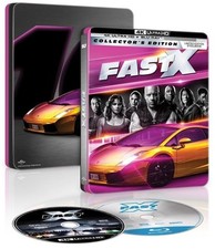 FAST X COLLECTOR S EDITION 4HD BLU-RAY STEEL BOOK BRAND NEW SEALED