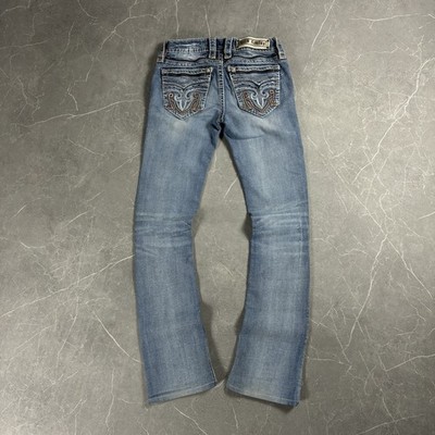 Rock Revival Jeans - XXS - 24 - Flared/Bootcut - Blau - Hellblau