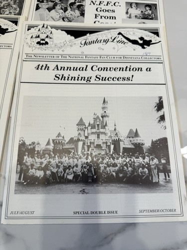 FANTASY LINE NEWSLETTER DISNEYANA COLLECTORS 1987,1988,1990/ 8 ISSUES - Picture 4 of 8