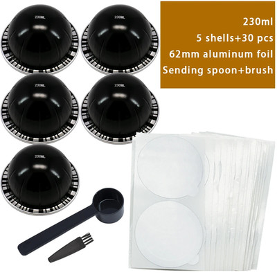 Aluminum Coffee Capsules That Can Be Used Repeatedly, Equipped with a Sealing Fo