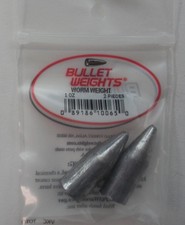 Bullet Weights BW1 1 oz Concave Worm Lead