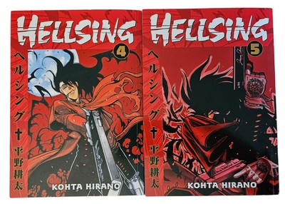 Lot of 2 Hellsing Manga Volume 4 & 5 Kohta Hirano Books USED 