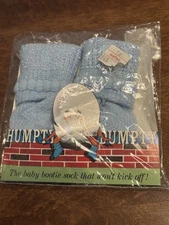 Vintage Humpty Dumpty Baby Bootie Socks 9-18 Months Made in USA New Sealed Acryl