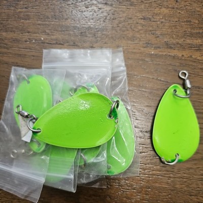 S-109. FREE SHIPPING. Commercial Trolling Spoons. 8pk. Lou Pack 1 style. 