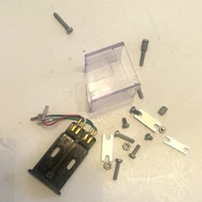 VINTAGE OVERHANG GAUGE AND HEADSHELL PLATE FOR TURNTABLE - NOS - AUDIO