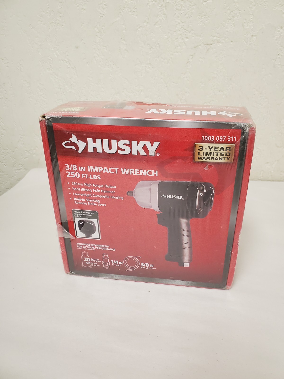 *Factory-Sealed* Husky 250 ft./lbs. 3/8 In. Impact Wrench (H4425) Free Shipping
